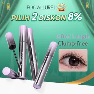 [Official]FOCALLURE Length Up Waterproof Mascara Long Lifted Defined Lashes Clump-Free Patented Brush