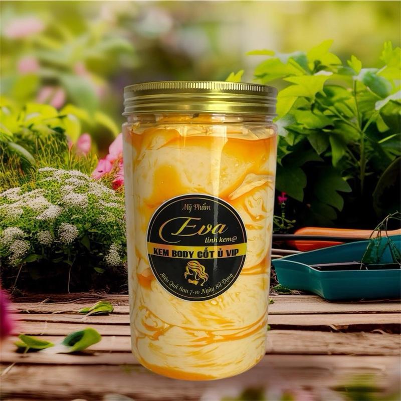 1kg Eva-kem Body cốt mềm hỗ trợ dưỡng trắng da mịn mướt không bết  thấm nhanh Gluta white Kem body chăm sóc da nữ toàn thân