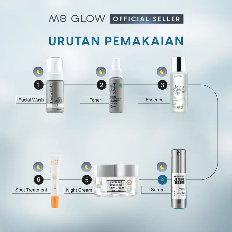 MS GLOW - WHITENING LIFTING SERUM - 15 ML FREE PORE AWAY SPOT TREATMENT - 15 GR 5