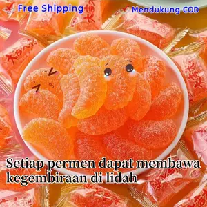 HALAL Permen Grosir Massal (DAJIDALI) permen lembut rasa jeruk orang dewasa dan anak-anak seperti permen makanan impor