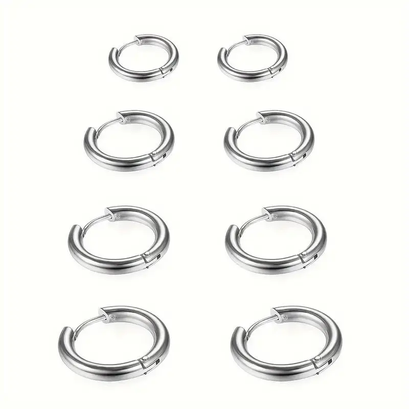 Anting Bulat Tindik Harga Per 1 Pcs Bahan Titanium Anting Pria dan Wanita 6