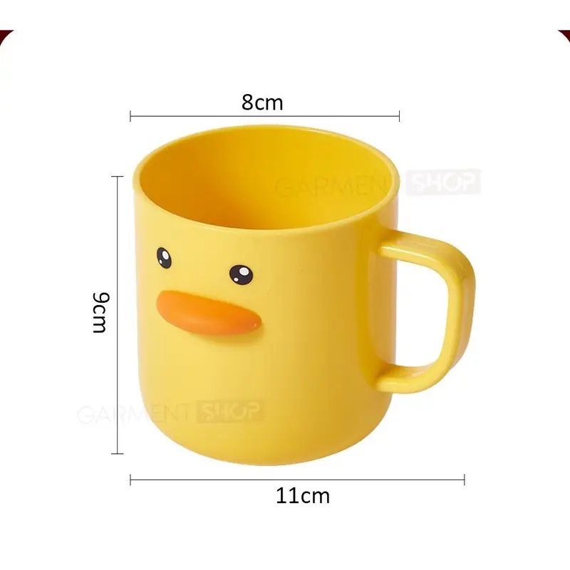 Gelas Sikat Gigi Anak Anak Lucu Motif Bebek Warna Kuning Tebal Bagus BPA FREE Cangkir Karakter 4