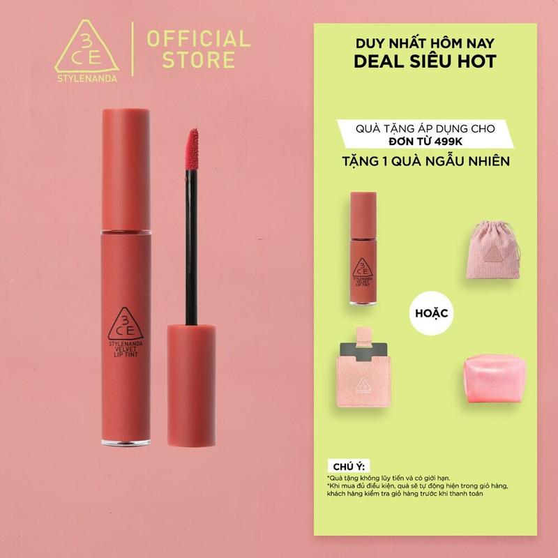 Son kem lì nhung mịn 3CE Velvet Lip Tint 4g
