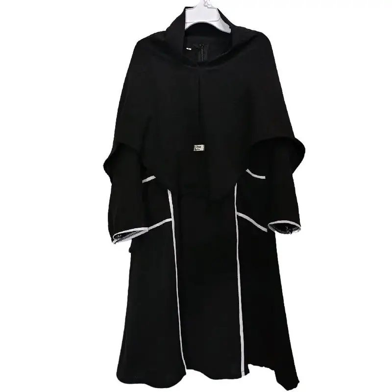 Abaya Kanaya Set Hijab couple Pasangan ibu dan anak usia 2-13 Tahun bahan Crinkle Airflow Premium - Gamis Wanita Muslim Hitam dress perempuan Putih Maxi 3