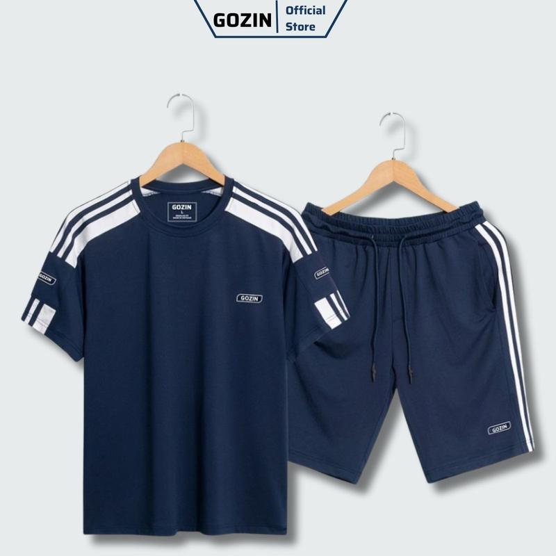  Bộ Quần Áo Nam Cộc Tay Chất Liệu Poly Coolmax Bộ Đồ Nam Mùa Hè Thấm Hút Mồ Hôi GOZIN BO11 