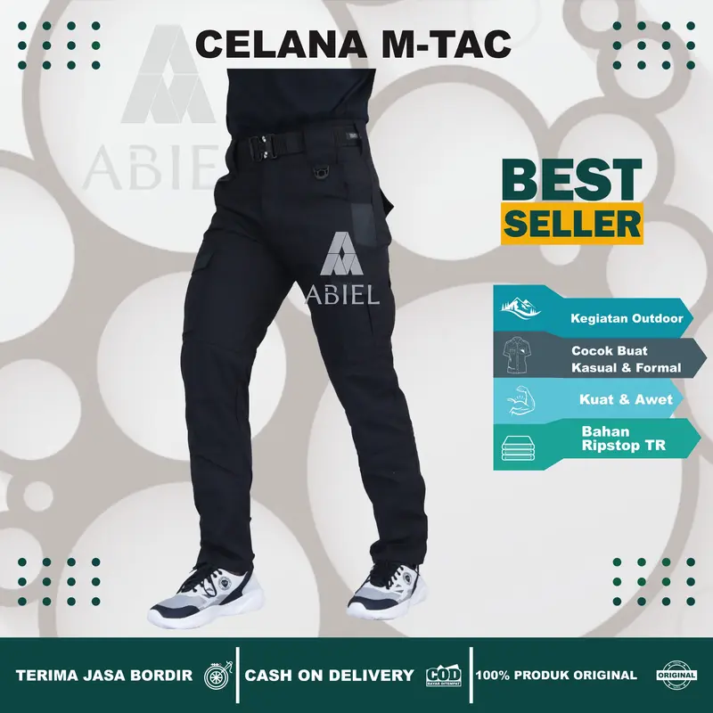 (DIKIRIM DARI BANDUNG) Celana Tactical  Pria M-TAC Panjang Cargo Celana Outdoor Gunung Hiking Sport 4