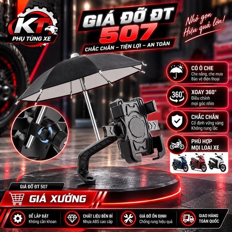 Giá đỡ điện thoại xe máy HT507