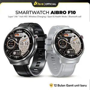 AIBRO Smartwatch F10 Jam Tangan Olahraga Sport Layar 1.46 Inch LCD IPS IPX67 Water Resistance Bluetooth Call Baterai 320 mAh Wireless Charging Sporty Jam Tangan Pintar