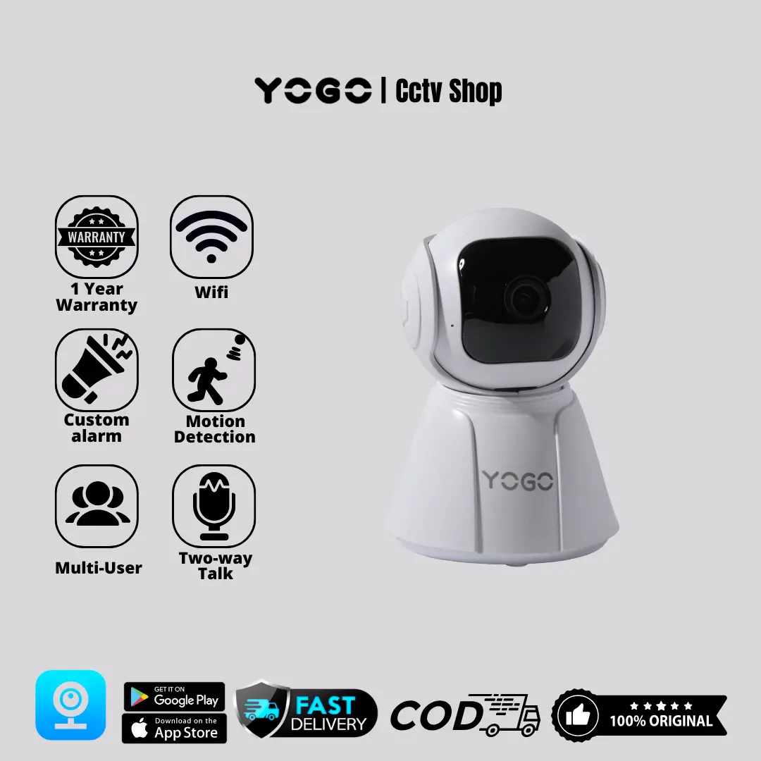 YOGO ORIGINAL COD  Cctv Q99 Wireless Charging WIFI/NON WIFI 1080P Full HD 8MP NIGHT VISION/FULL COLOR