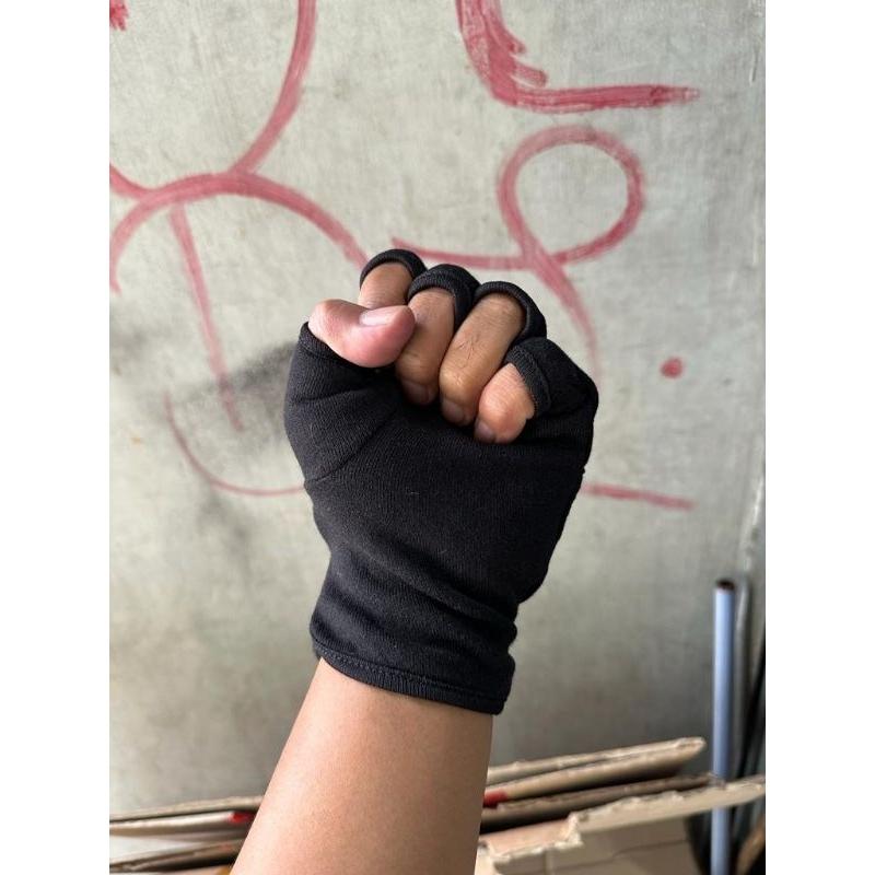 Sarung Tangan Motor Pendek hitam 2