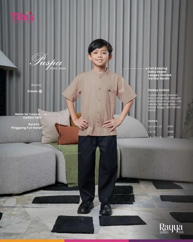 (SARIMBIT) RAYYA SERIES 2025 PUSPA CREAM ORI BY NBRS 1