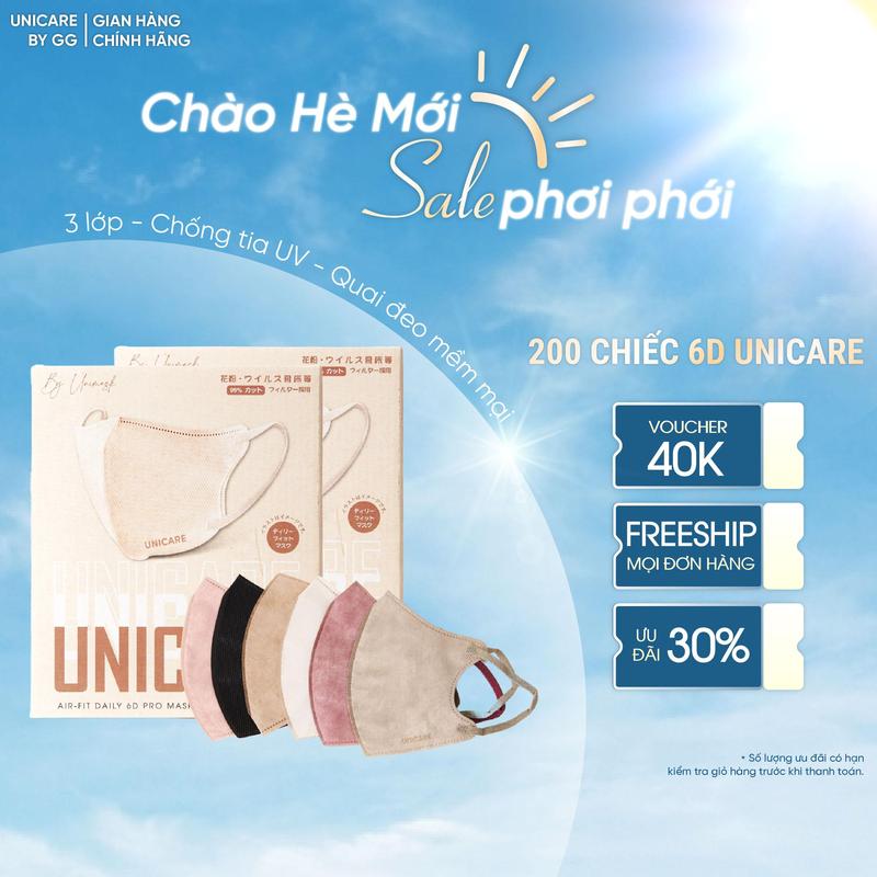    LIVE DAILY    Combo 200 Chiếc Khẩu Trang 6D Pro Mask Thiết Kế Thời Trang Ôm Mặt Phụ Kiện Women Dây Đeo Đắt Gấp 6 Lần Chống Bụi Mịn An Toàn 