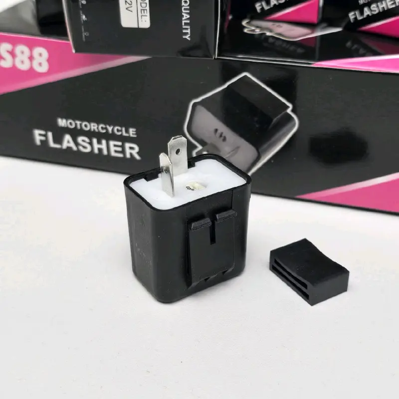 (HARGA GROSIR PER 10 PCS) FLASHER SEN BS88 BISA ATUR CEPAT LAMBAT/KEDIP SEN 12 VOLT Motorcycle Lampu Klakson 3