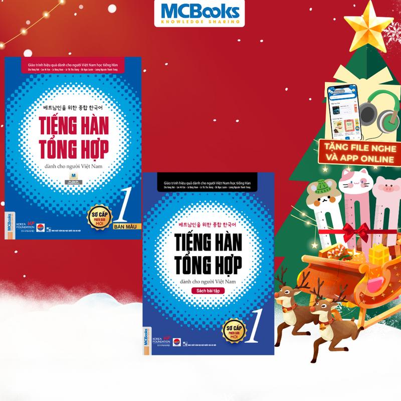  Sách Combo Tiếng hàn tổng hợp dành cho người Việt Nam - Sơ Cấp 1   SBT + GTR  - MCBooks 