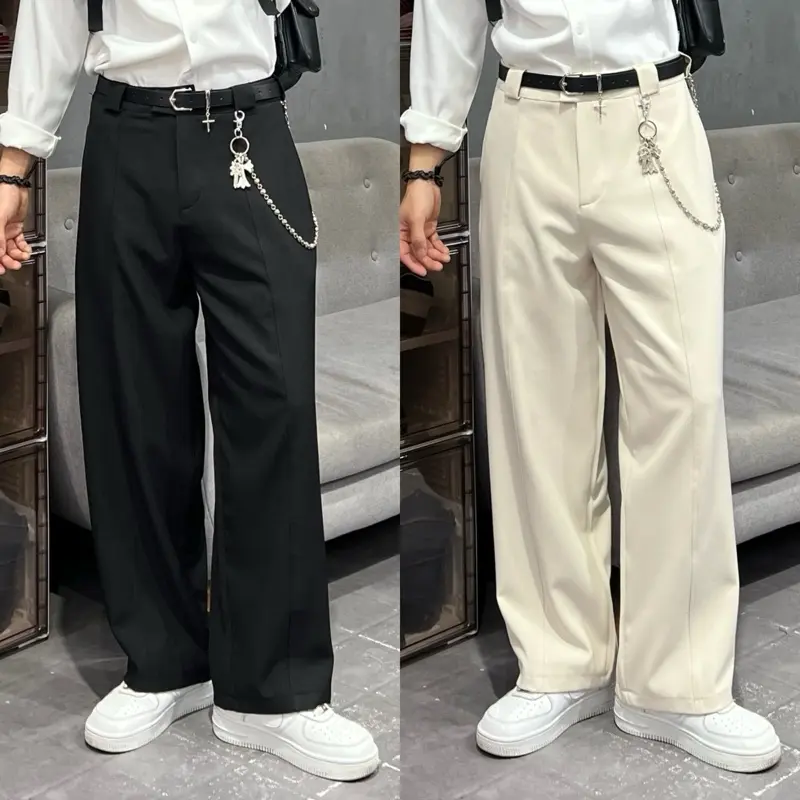 Quần Âu Ống Rộng Vải Tuyết Hàn Nam Nữ Menswear pant . [KSA150]