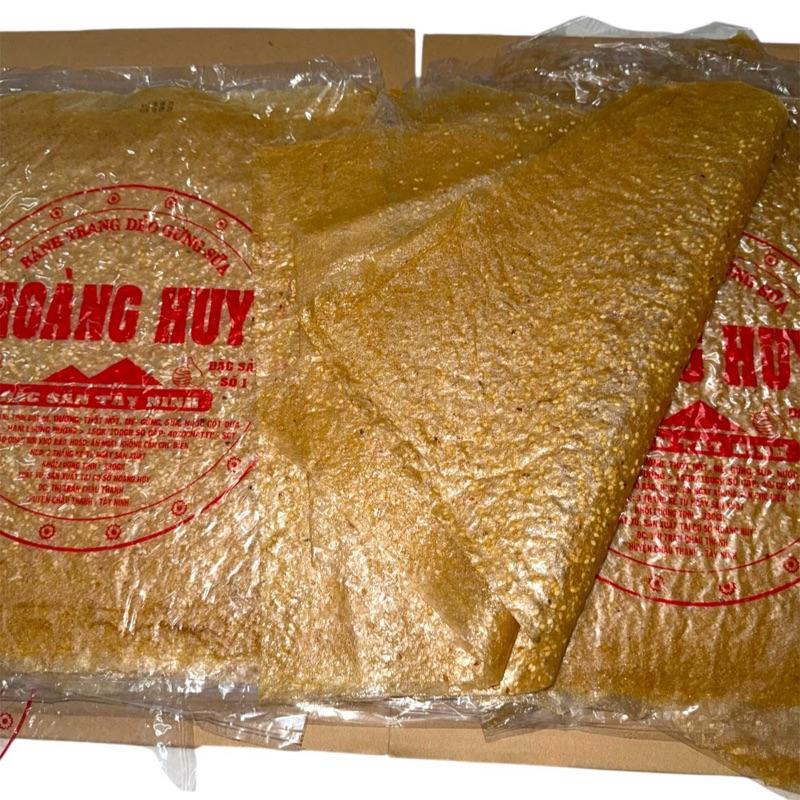 Hoàng Huy - Bánh Tráng Dẻo Gừng Hoàng Huy 1 Sấp 330g tầm 7 đến 9 Miếng Thơm Ngon Dẻo Mềm Đặc Sản Tây Ninh Cho Mọi Lứa Tuổi