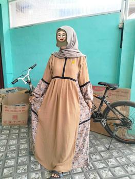 Product Review of VANVEN - Kaila Dress Gamis 2025 Model Baru Elegan Simple Baju Gamis Lebaran 2025 Idul Fitri Remaja Aesthetic Airflow Crinkle from m**i t**i 0** o**p 2