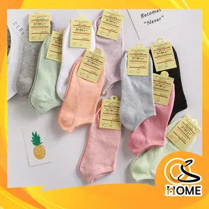 BISA COD K312 Kaos Kaki Polos Semata Kaki Ankle Cute Bahan Spandek Polyester Breathable Fashionable & Nyaman