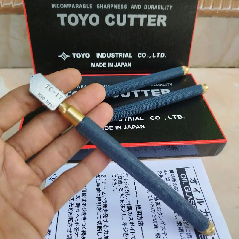 Alat potong kaca toyo Tc-17 alat pemotong kaca keramik granit original japan 1