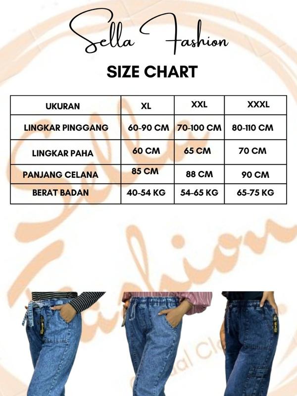 CELANA JEANS WANITA KEKINIAN Panjang 9