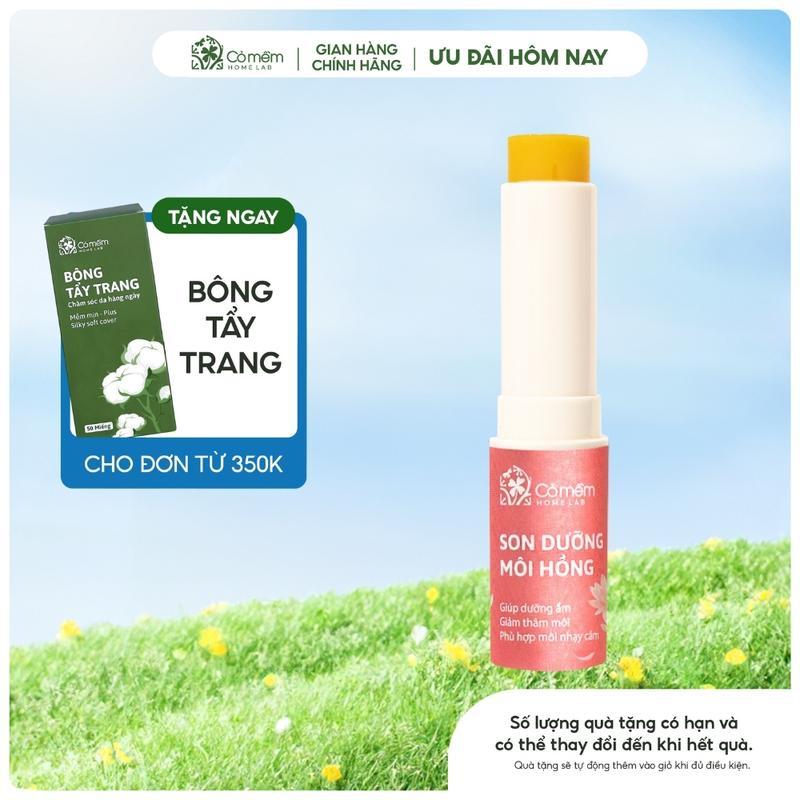 Son Dưỡng Hồng Môi Giảm Thâm Môi Siêu Dưỡng Vitamin E Cỏ Mềm 3,6g