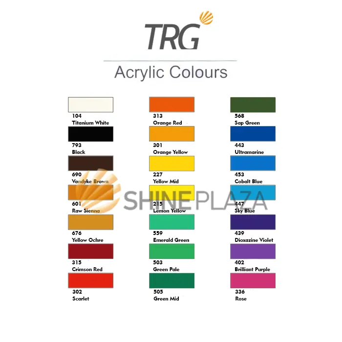 TRG Acrylic Colour 30 ml - Cat Akrilik Kanvas Lukis Canvas Paint Acrylic Color 30ml 1