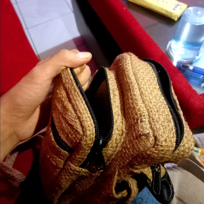 Tas karung Goni Tas Selempang Tas Waistbag Goni Pria Wanita 6