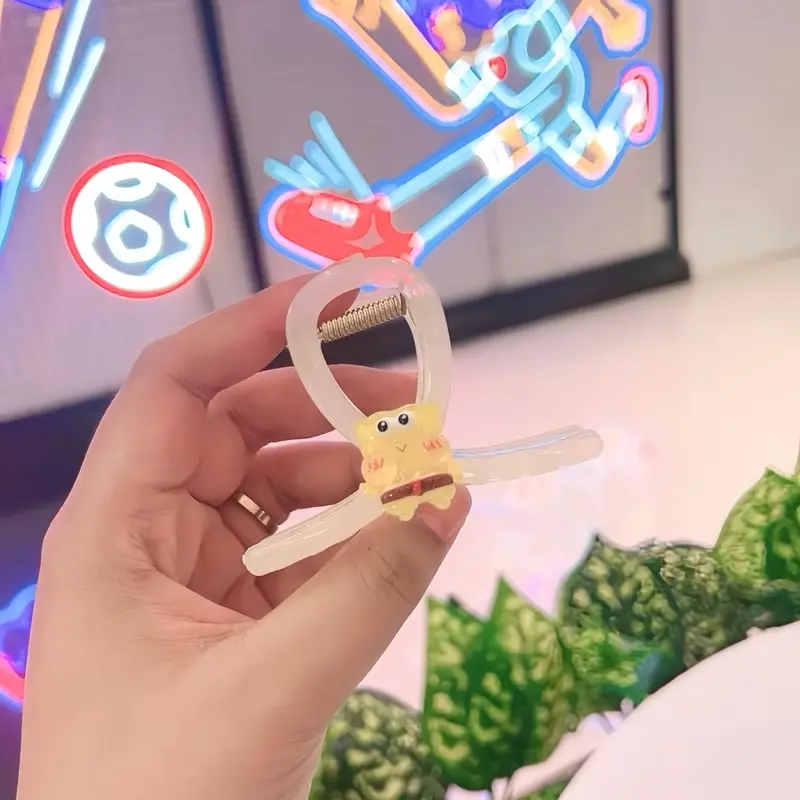 PPShop - jedai spongebob jepit rambut akrilik simple Hadiah Clips 3