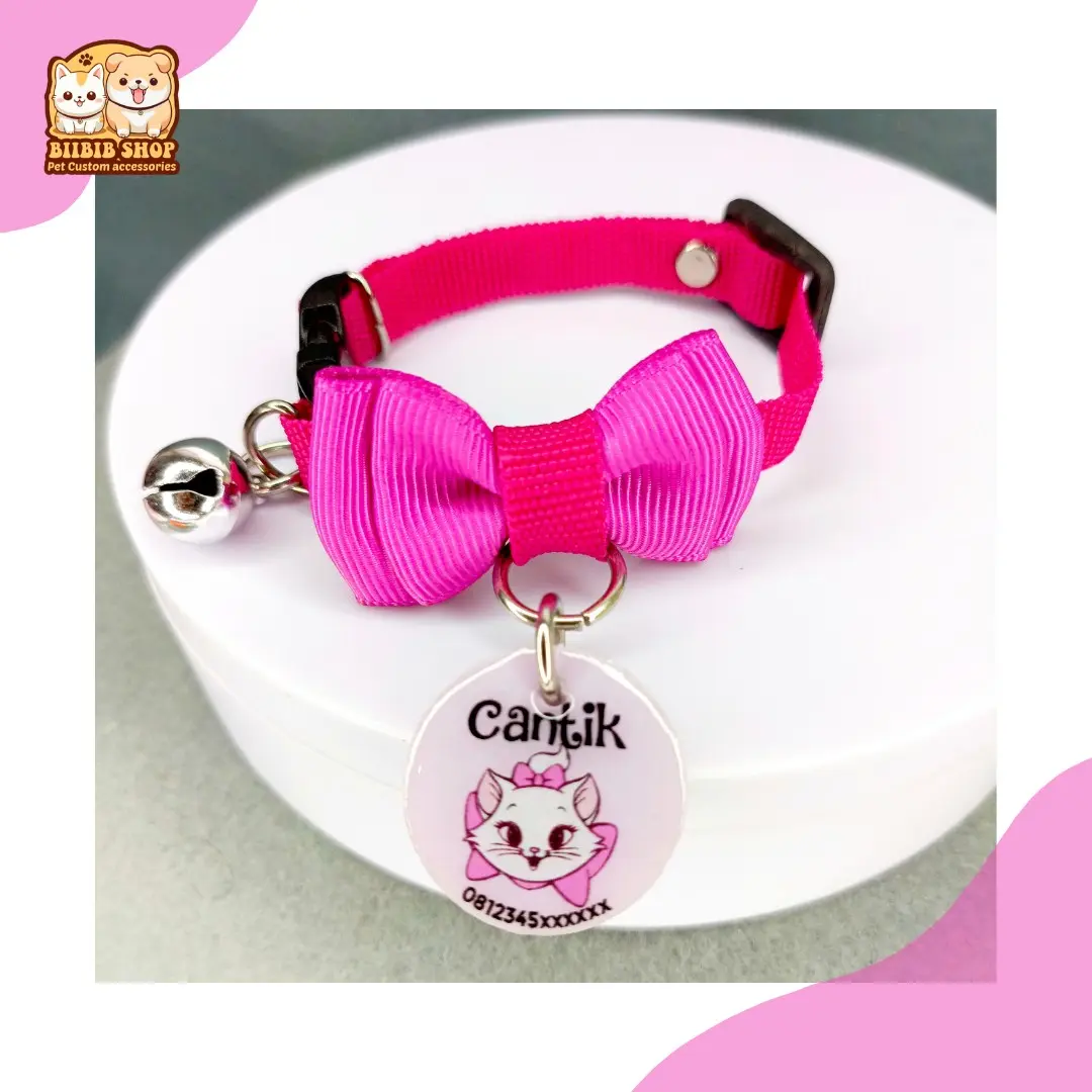 KALUNG KUCING CUSTOM NAMA (PitaPolos)