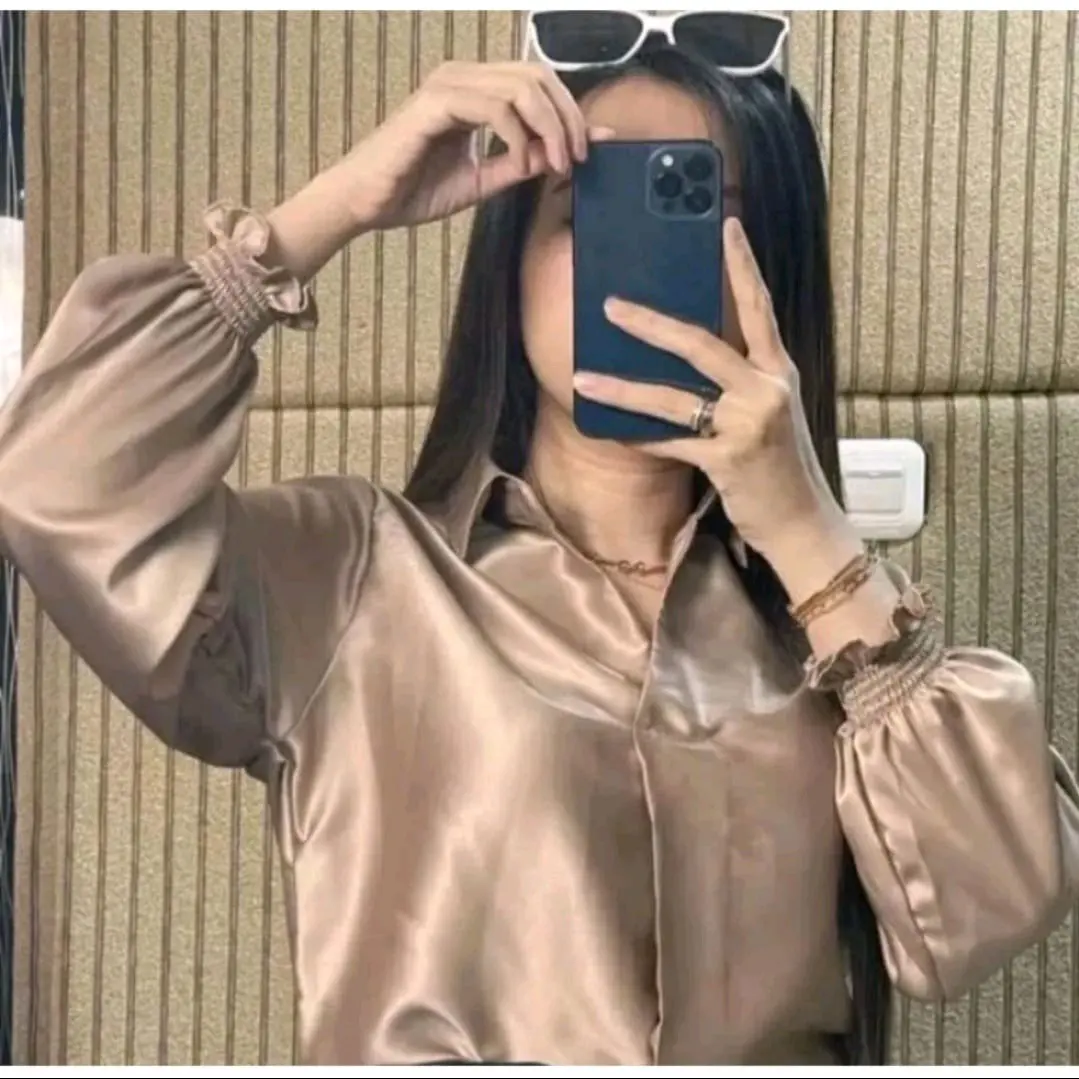 Kemeja Wanita terbaru Kemeja SILK BLOUSE KEMEJA WANITA BAHAN SATIN