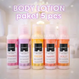 handbody scarlet isi 5 pcs mencerahkan dan melembabkan kulit tubuh