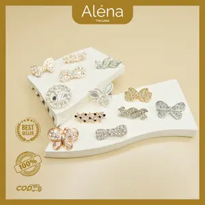 Alena - Bross Dagu Motif Premium | 022 Bross Hijab Peniti Pentul