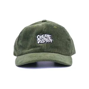 PROMO 70 % - Topi Corduroy Omidoki Topi Baseball Caps Ijo Army