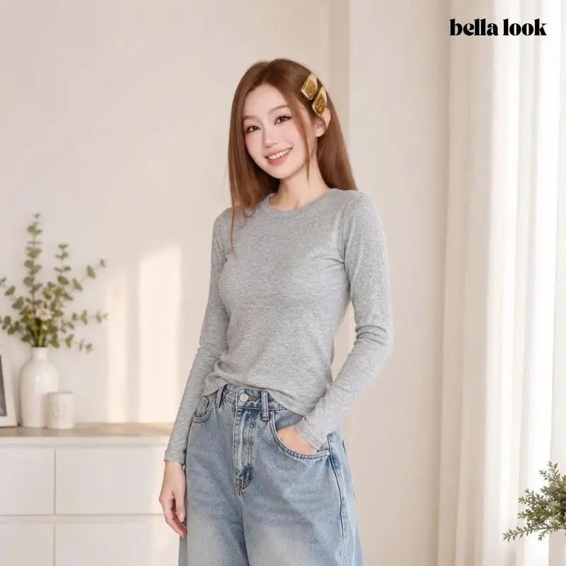 Áo Thun Cổ Tròn Dài Tay Chất Co Dãn Mềm Mịn BellaLook - 868 Thoải Mái Tối Đa Phù Hợp Mọi Hoạt Động Hàng Ngày | BigBuy360 - bigbuy360.vn Áo Thun Cổ Tròn Dài Tay Chất Co Dãn Mềm Mịn BellaLook - 868 Thoải Mái Tối Đa Phù Hợp Mọi Hoạt Động Hàng Ngày | BigBuy360 - bigbuy360.vn