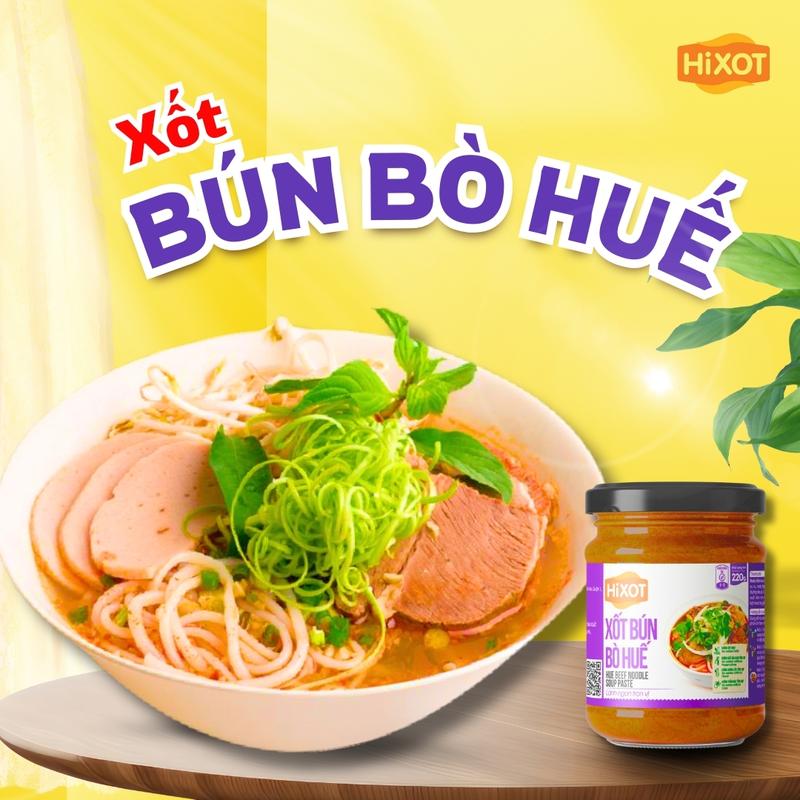 Nước Xốt Bún Bò Huế HiXOT 220gram - Gia Vị Hoàn Chỉnh