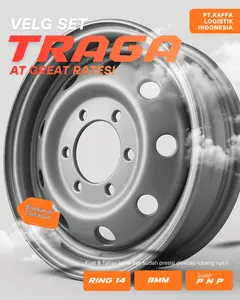 VELG TRAGA RING 14 LUBANG 6 TEBAL 8 MM LUBANG ANGIN BULAT