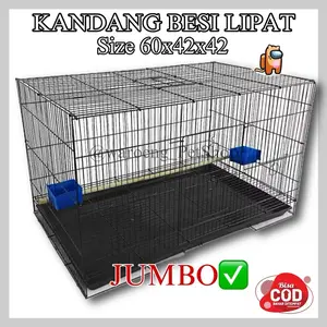 kandang ternak Umbaran jumbo ukuran 60*40 gratis tempat minum dan tempat kotoran kandang kucing kandang hamster kandang kelinci kandang sugar glider kandang ayam kandang burung kandang musang