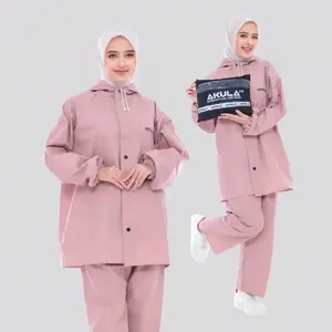 AKULA NEW SERIES JAS HUJAN WATERPROOF SETELAN PRIA WANITA/REMAJA ANTI REMBES TEBAL ELASTIS 100% ORIGINAL