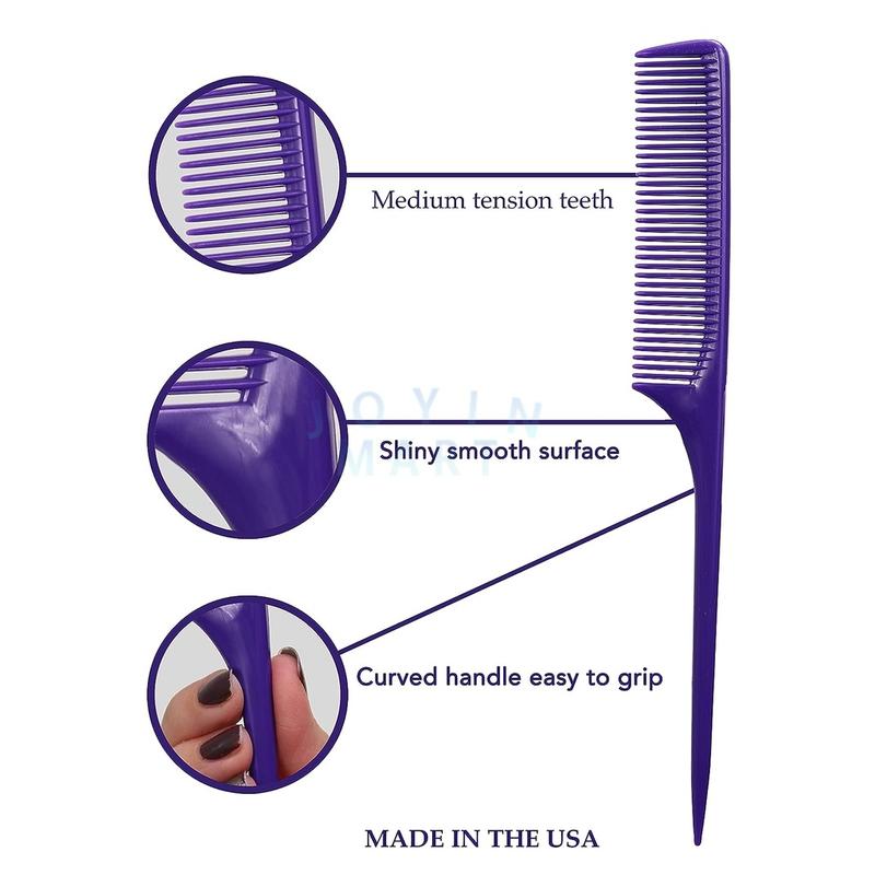 Sisir Sasak Blow Lancip Salon Rambut Sisir Plastik / Sisir Lancip Rambut Panjang / Sisir Sasak Warna / Warni Sisir lancip Rambut / Sisir Rambut Sasak 3