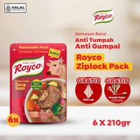 Gambar [FREE Kain Lap] Royco Ziplock Pack Bumbu Kaldu Sapi 210g Multipack Isi 6 dari Masak Apa Hari Ini Kota Tangerang 1 Tokopedia