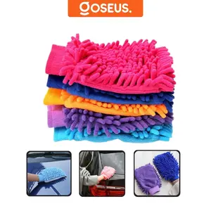 Sarung Tangan Microfiber Kain lap Microfiber Cendol Cuci Mobil Motor Bulu magic Alat Pembersih