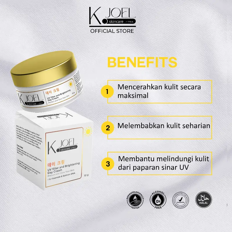 KJOEL 4in 1 - Day Cream, Night Cream, Facial Wash, Serum Vit C 3