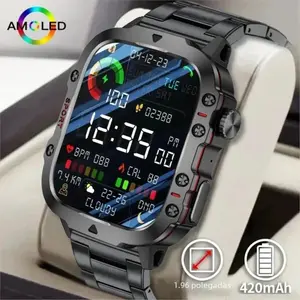 [COD +Free Strap] Jam tangan pintar H11-olahraga Bluetooth 2.01 inci layar HD penuh sentuh Bluetooth panggilan pemantauan kesehatan pemantauan olahraga lampu tahan air multifungsi jam tangan pintar Smartwatch gps