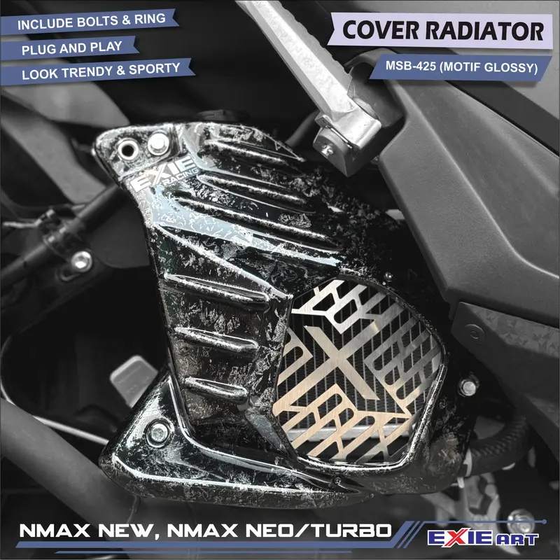Cover Radiator Nmax Neo Turbo - Cover Pelindung Radiator Nmax New Exie Art 2