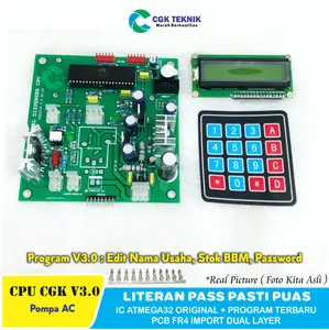 CGK TEKNIK - CPU Pom mini Pertamini CGK V 3.2 Pompa AC + Keypad Membran + LCD 1602