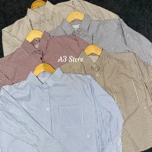 A3 STORE - Jolina Stripe Shirt - Kemeja Panjang Salur Wanita