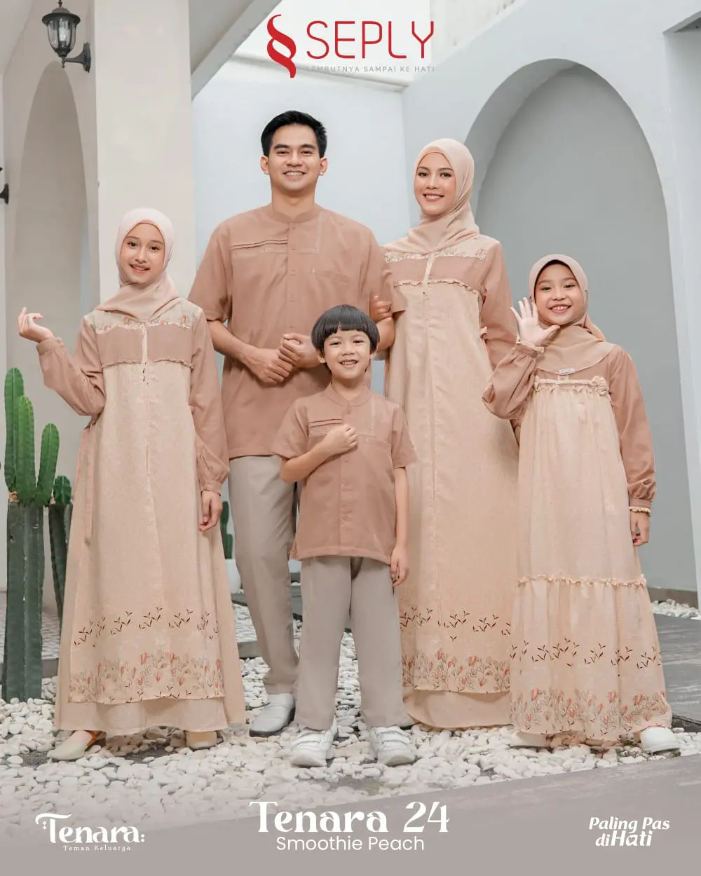 Sarimbit Keluarga Tenara 23 Smothie Peach by Seply