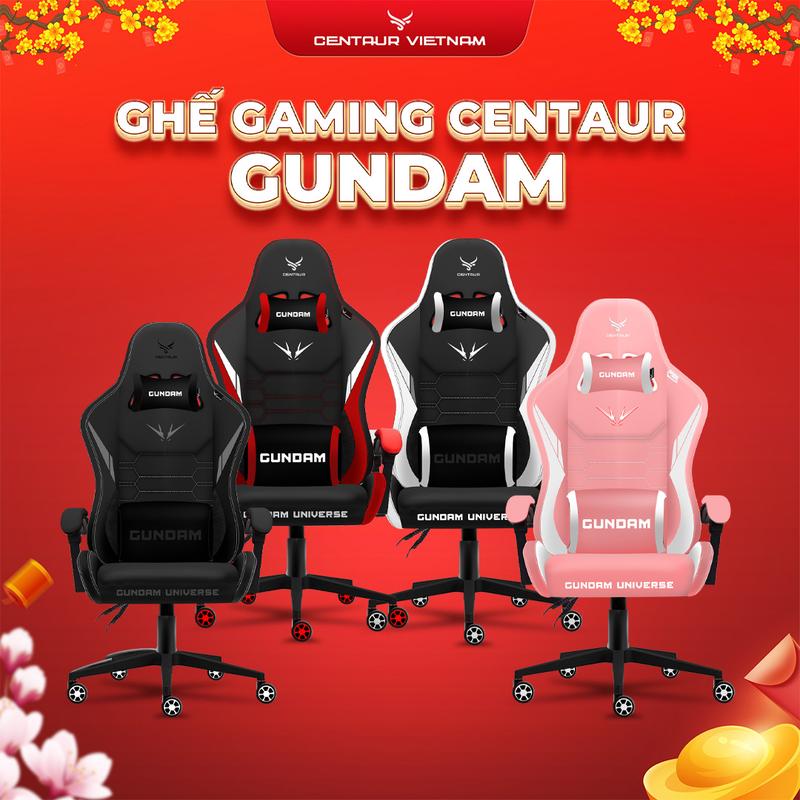  Ghế Gaming Centaur Gundam Universe - Khung Thép Chắc Chắn Da PU Cao Cấp Cơ Ngả 135 Độ | Centaur Việt Nam 