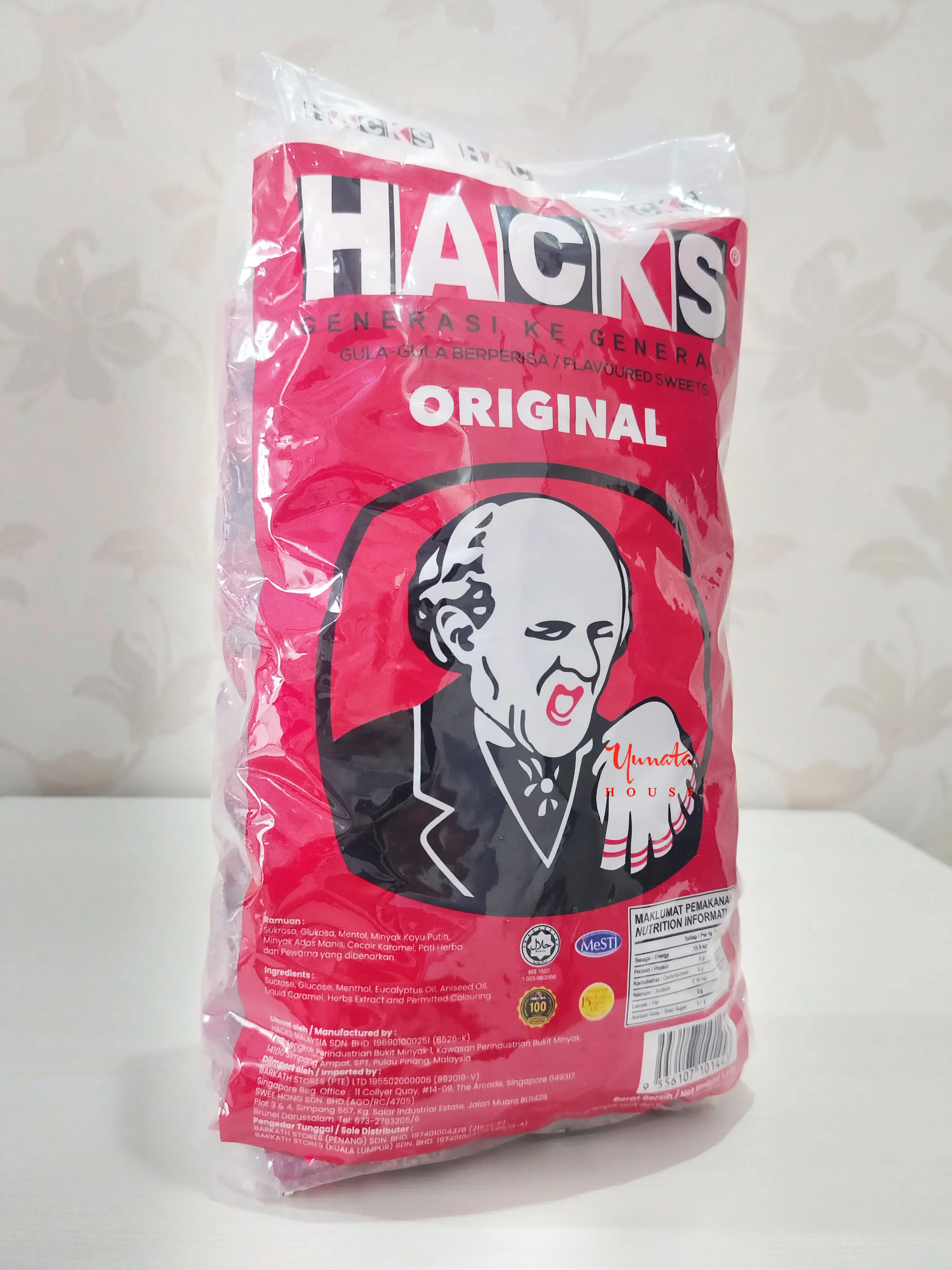 Hacks Malaysia Flavoured Sweets Original [1.8kg]