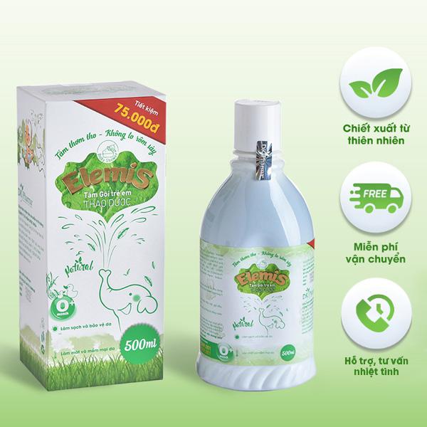 Sữa tắm gội Elemis 500ml – Thảo dược thiên nhiên cho bé | Làm sạch & bảo vệ làn da nhạy cảm